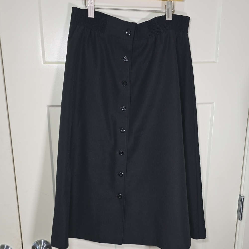 VINTAGE USA ILGWU UNION Made Button-Down Women's Skirt